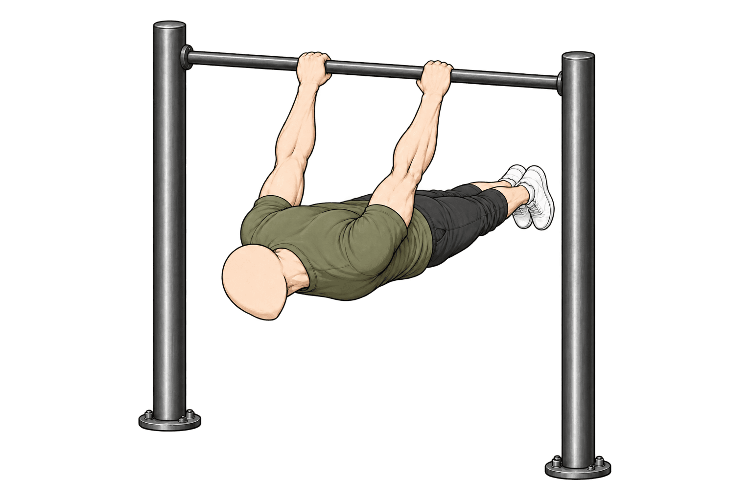 Back Lever movement illustration