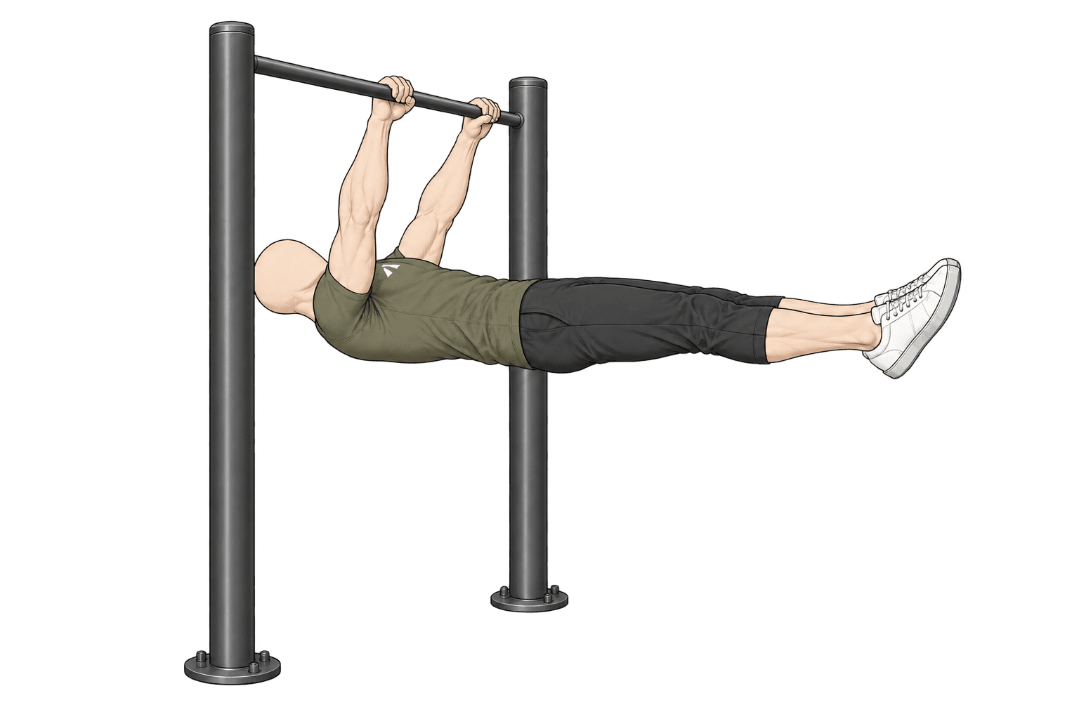 Front Lever movement illustration