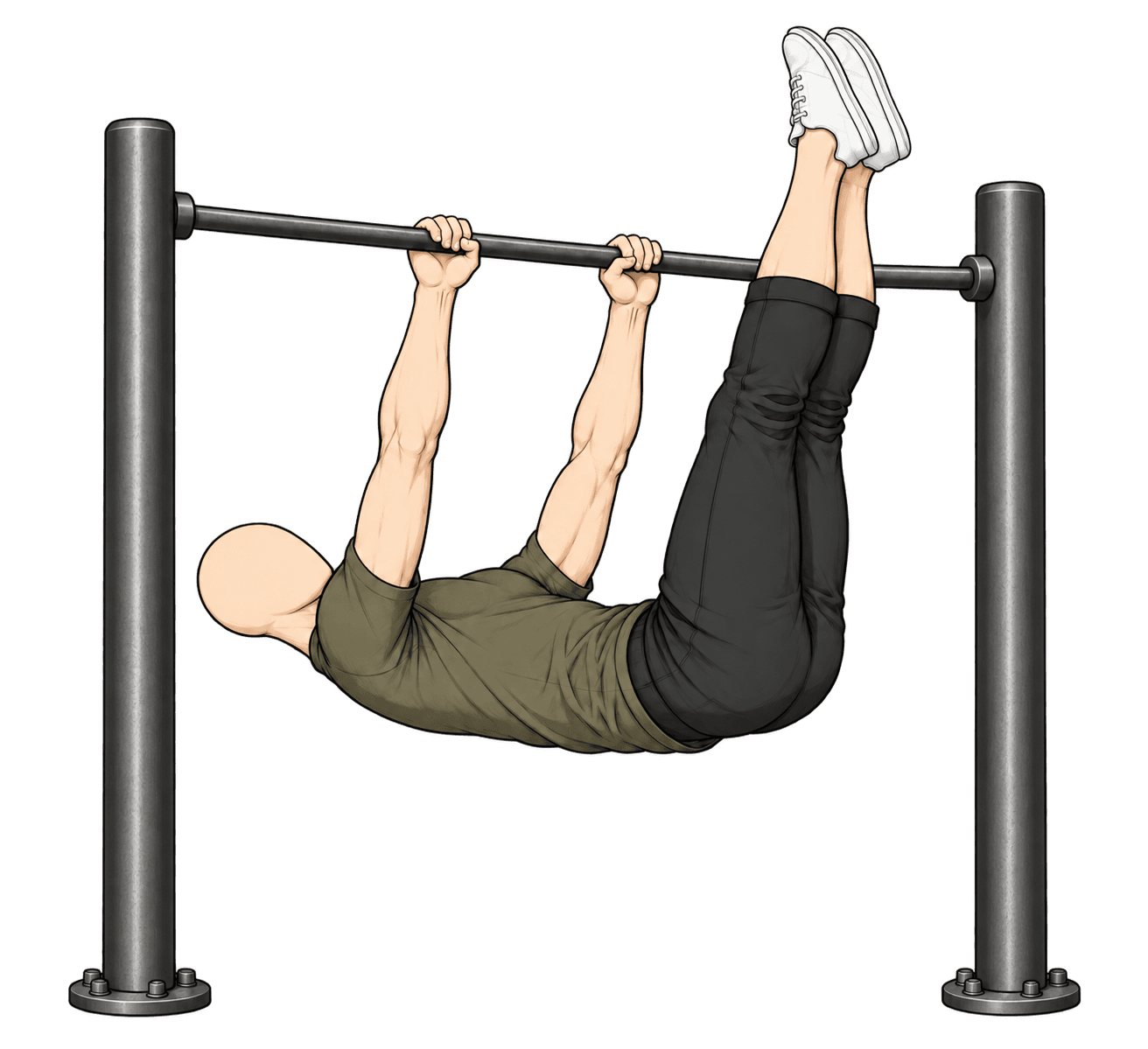 Inverted Deadlift movement illustration