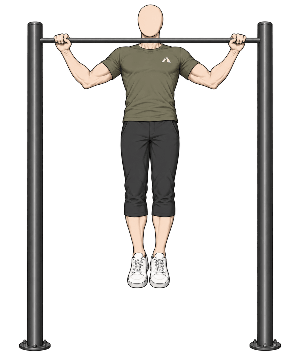 Wide-Grip Pull-Up movement illustration